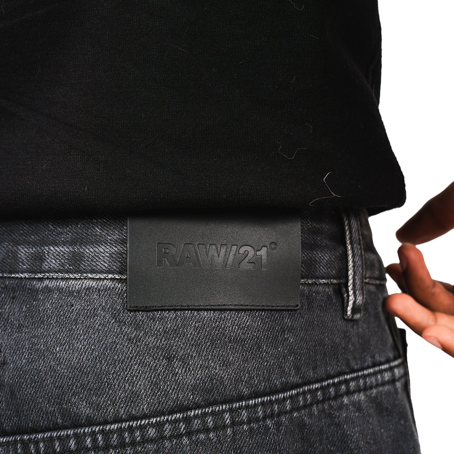 RAW/21 Blackened Baggy Denim Jeans Black (SS26)
