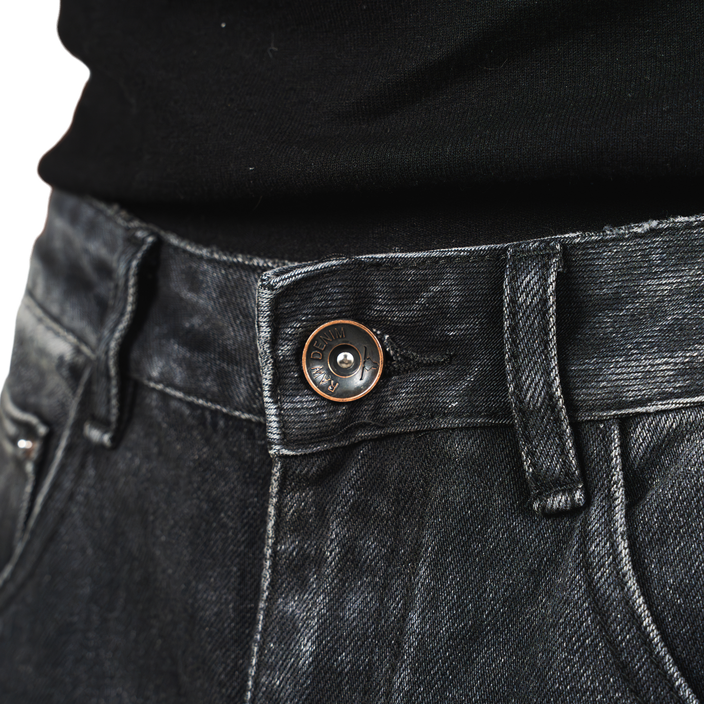 RAW/21 Blackened Baggy Denim Jeans Black (SS26)