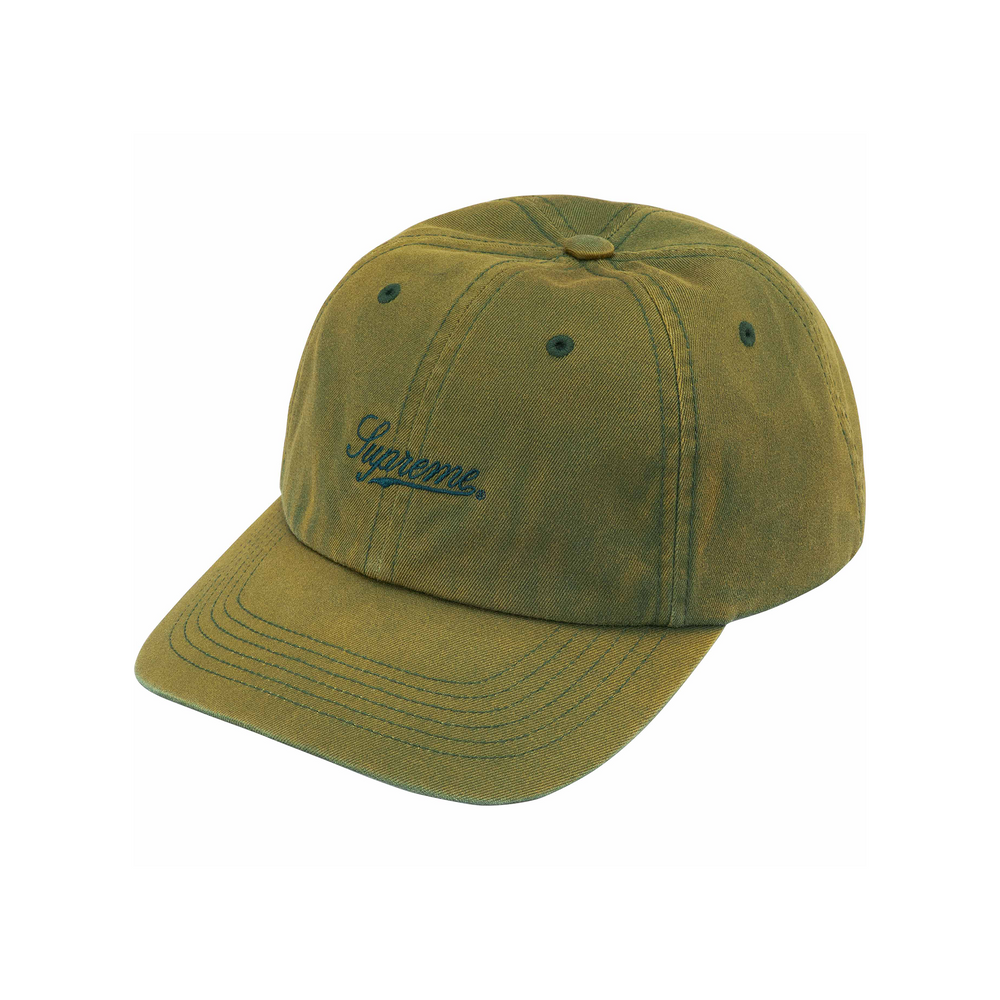 Supreme Bleached Chino 6-Panel Cap Green (FW24)