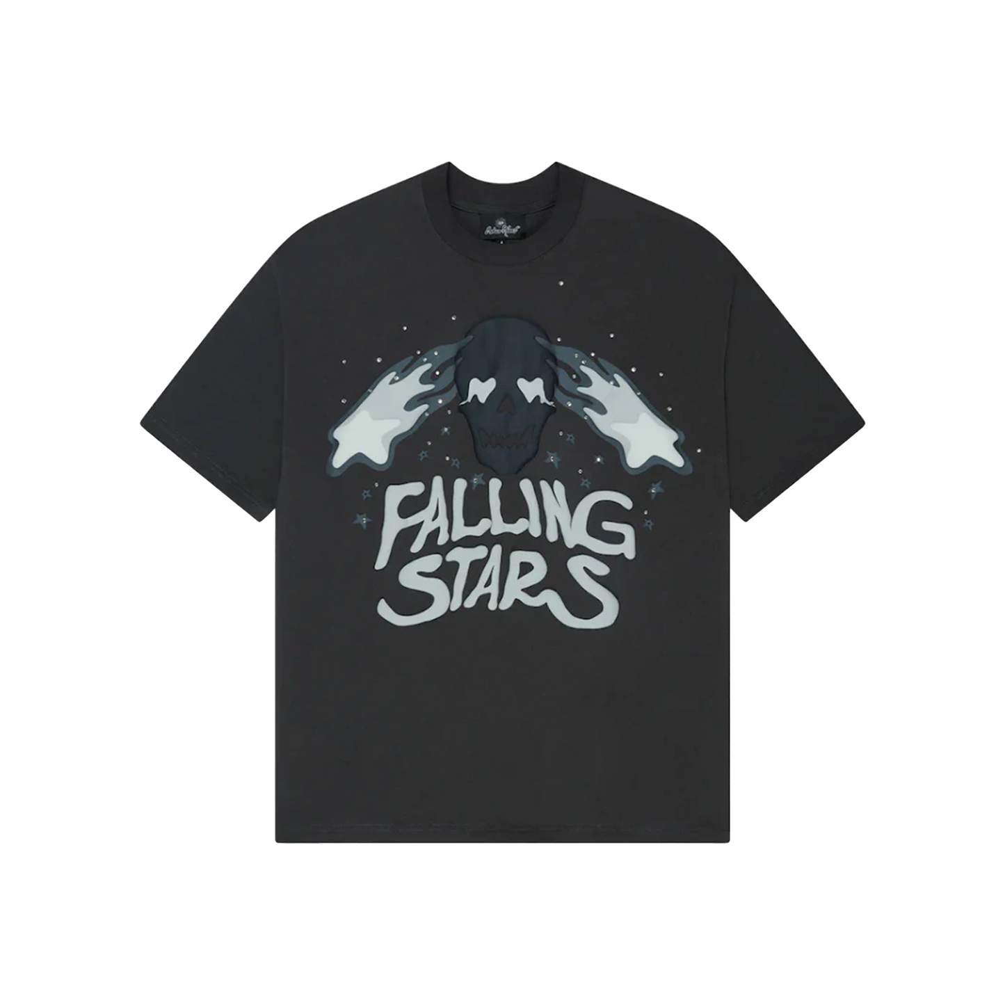 Broken Planet Falling Stars Tee Soot Black (SS24)