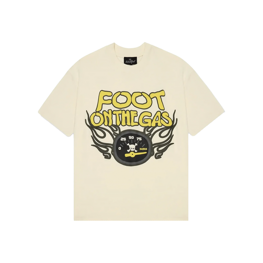 Broken Planet Foot On The Gas Tee Vanilla White (SS24)