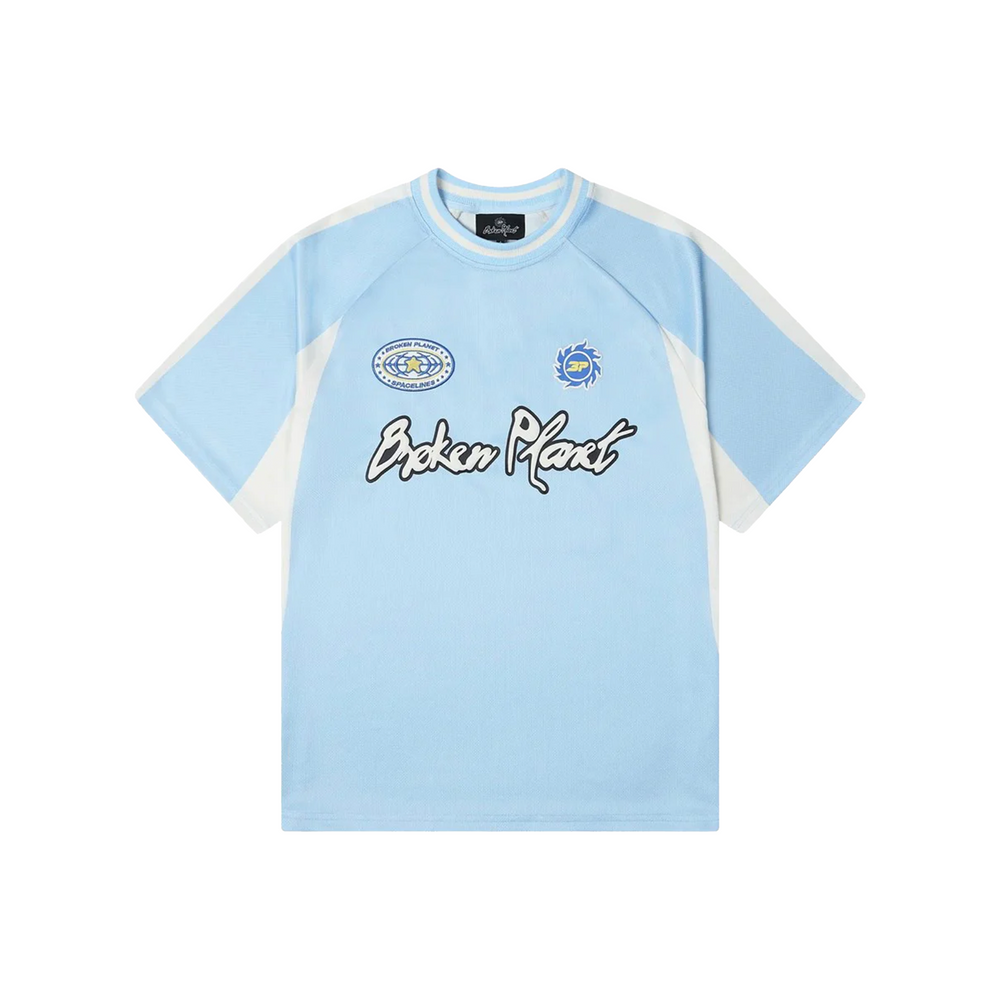 Broken Planet Football Jersey Tee Light Blue (SS24)