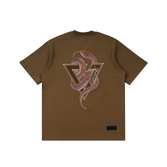 EGLAF Serpent Logo Tee Kahki (SS25)