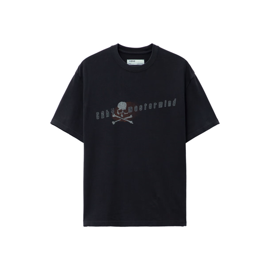 MASTERMIND JAPAN x C2H4  Logo Tee Graphite Black (FW23)