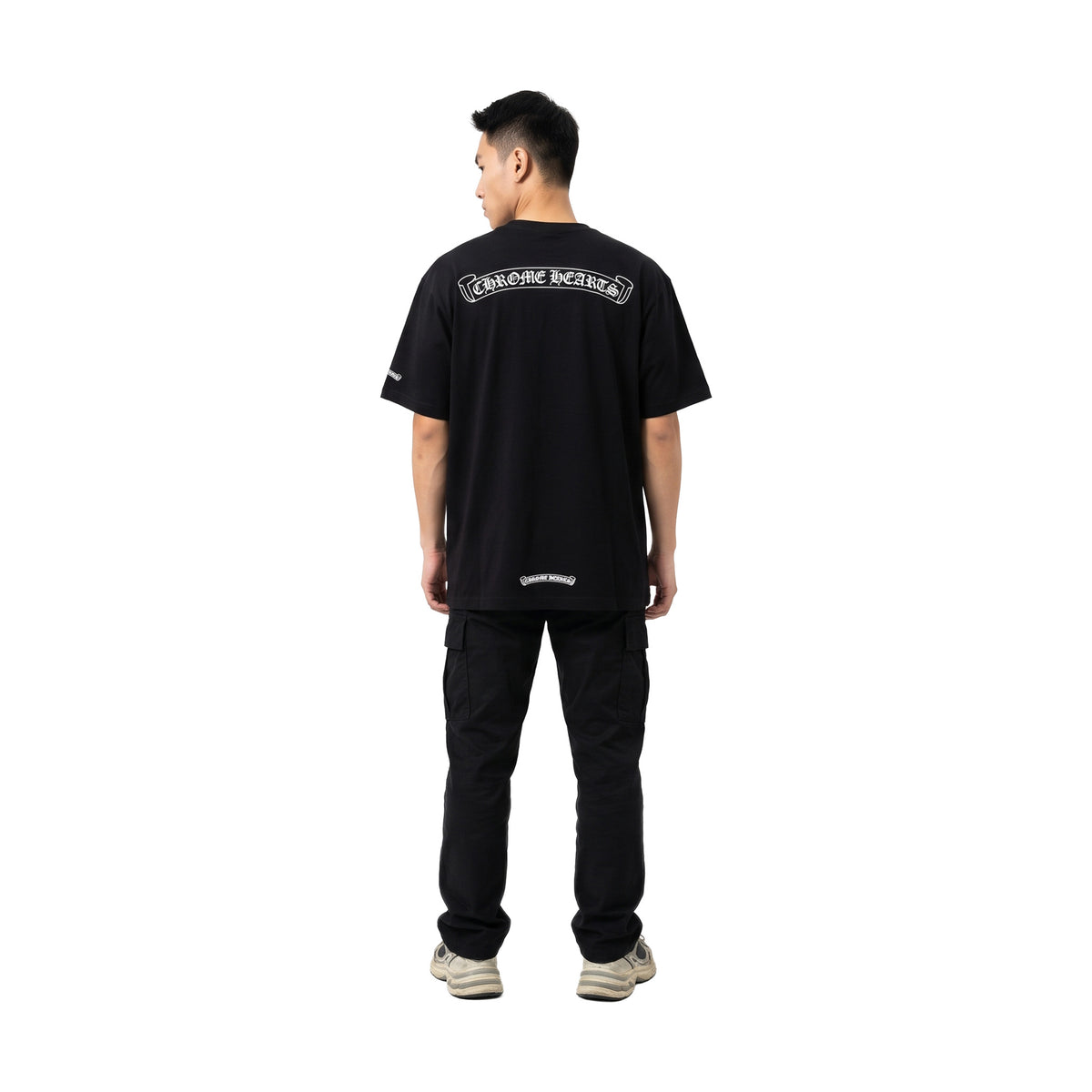 CHROME HEARTS Scroll Logo Pocket Tee Black (FW26)