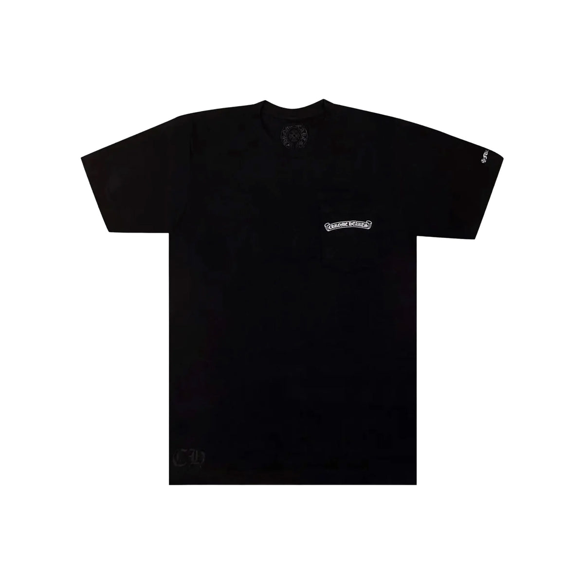 CHROME HEARTS Scroll Logo Pocket Tee Black (FW26)