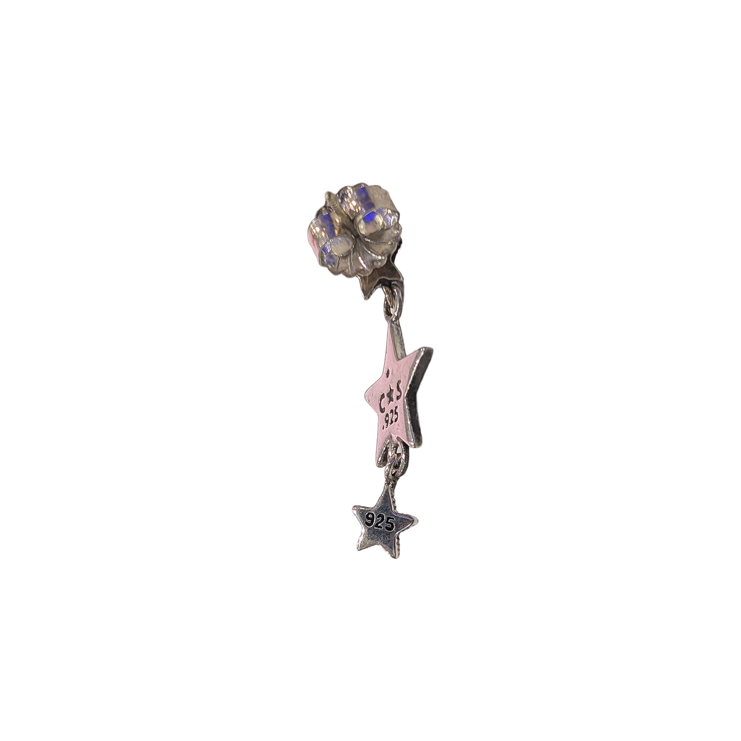 CODY SANDERSON 3 Star Popped Dangling Earring Silver (SS25)