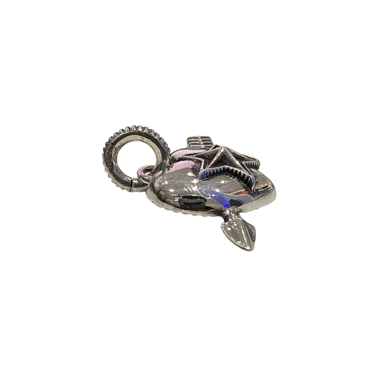 CODY SANDERSON Heart & Sheriff Star 1 Arrow Pendant Silver (SS25)