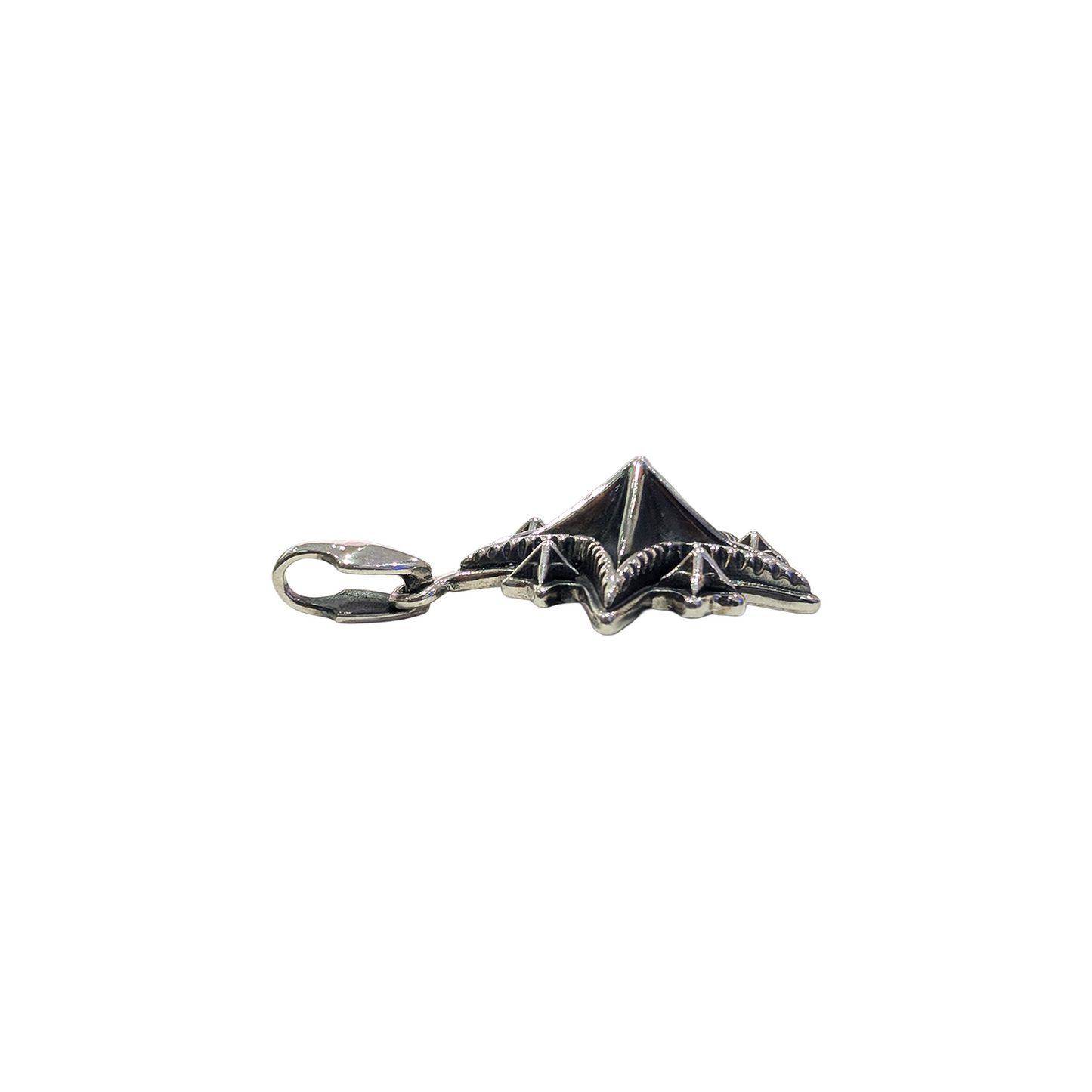 CODY SANDERSON Large Tiny Spike Starry W-Arrow Head Bail Pendant Silver (SS25)
