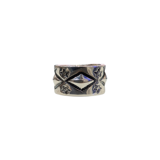 CODY SANDERSON Long Diamond Star Ring Silver (SS25)