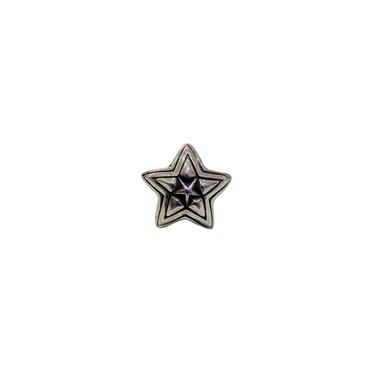 CODY SANDERSON Extra Tiny Double Face Star In Star Pendant Silver (SS25)