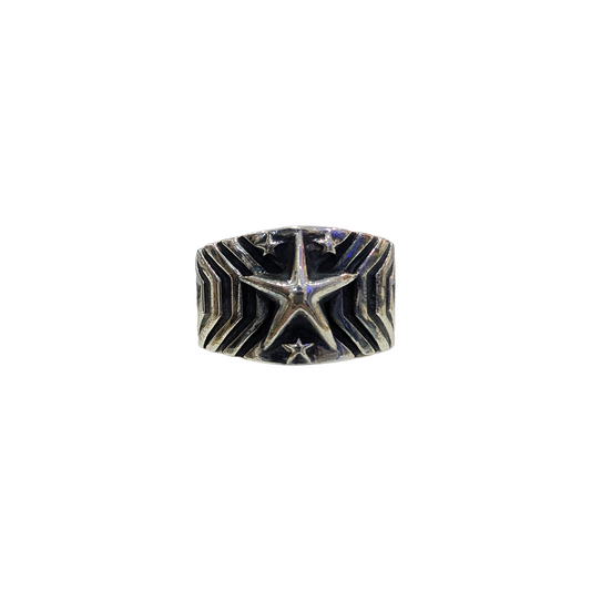 CODY SANDERSON Mount Fuji Gear Skinny Star Ring Silver (SS25)