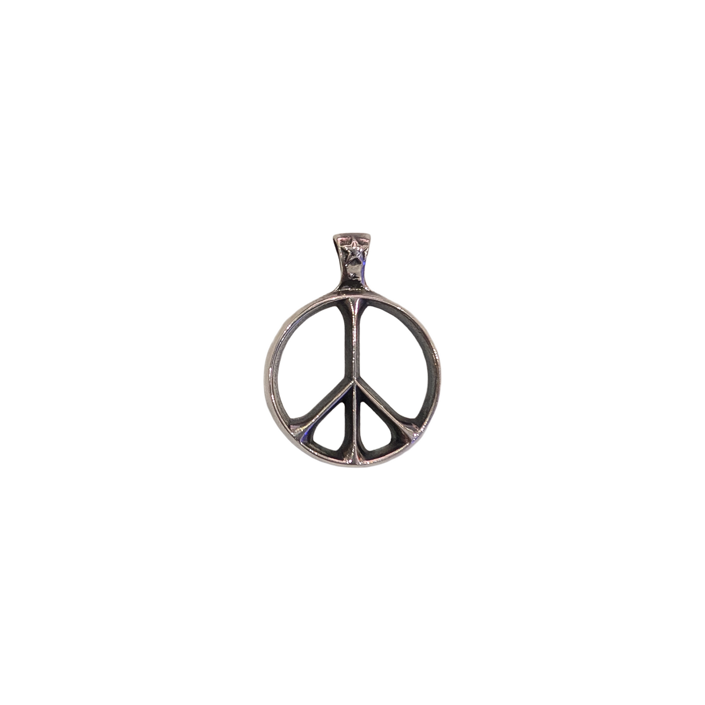 CODY SANDERSON Peace Sign Pendant Silver (SS25)