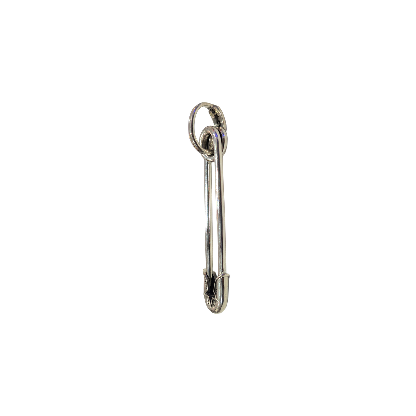 CODY SANDERSON Plain Pin-Up Star Safety Pin Pendant Silver (SS25)