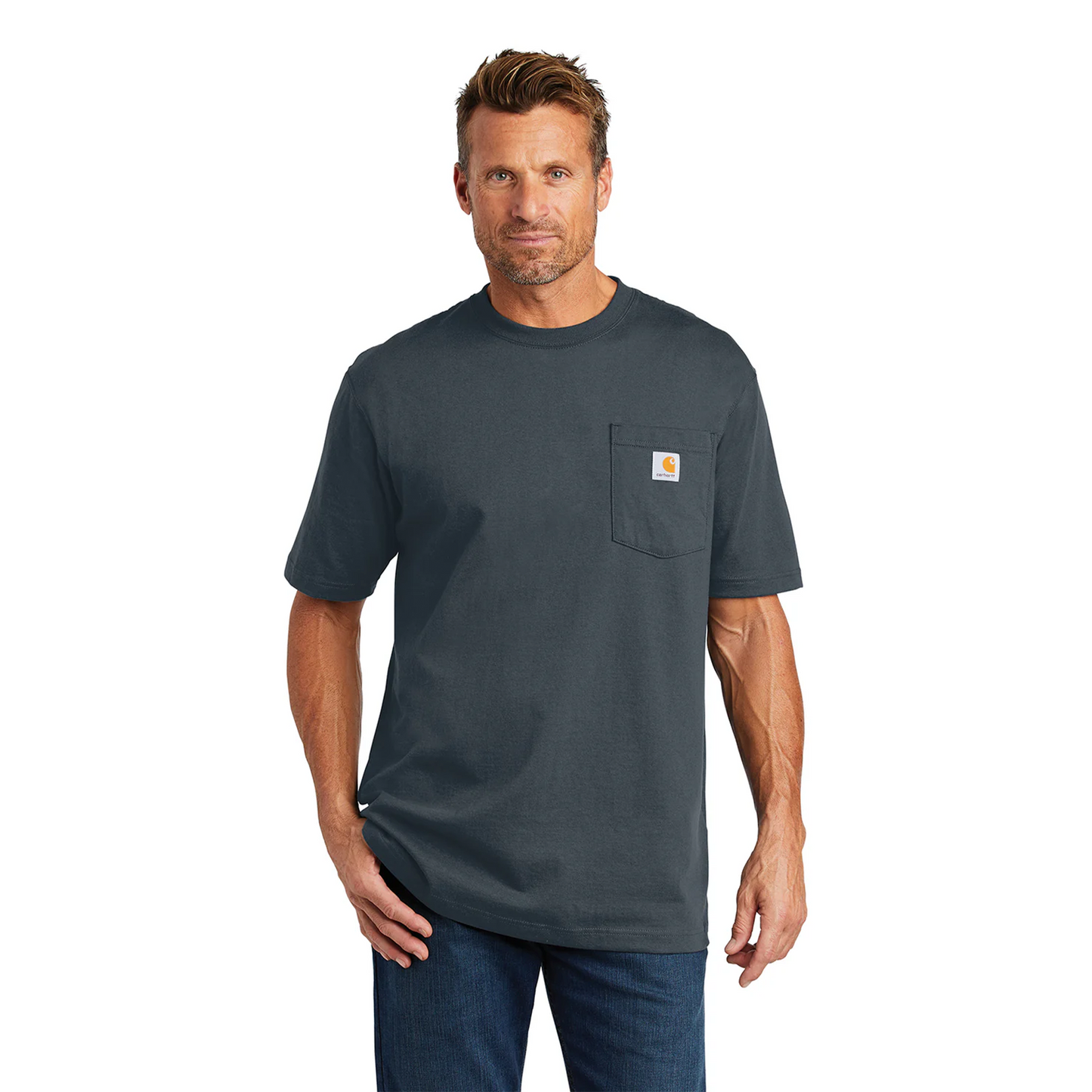 Carhartt Heavyweight K87 Pocket Tee Bluestone