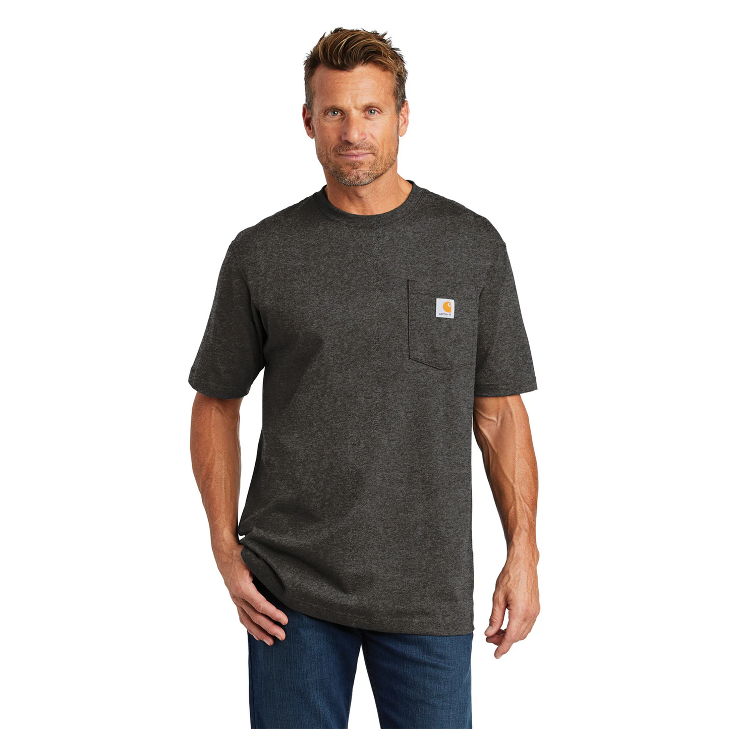 Carhartt Heavyweight K87 Pocket Tee Carbon Heather