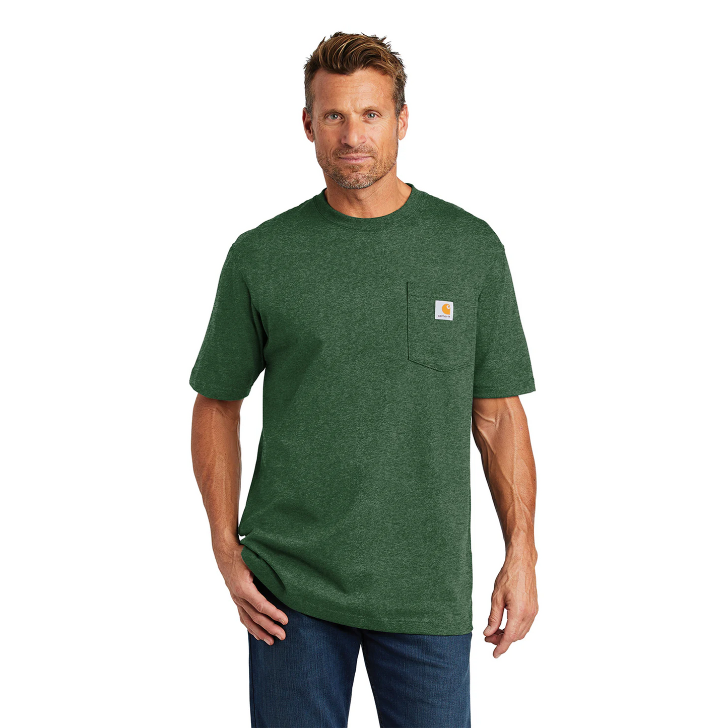 Carhartt Heavyweight K87 Pocket Tee North Woods Heather