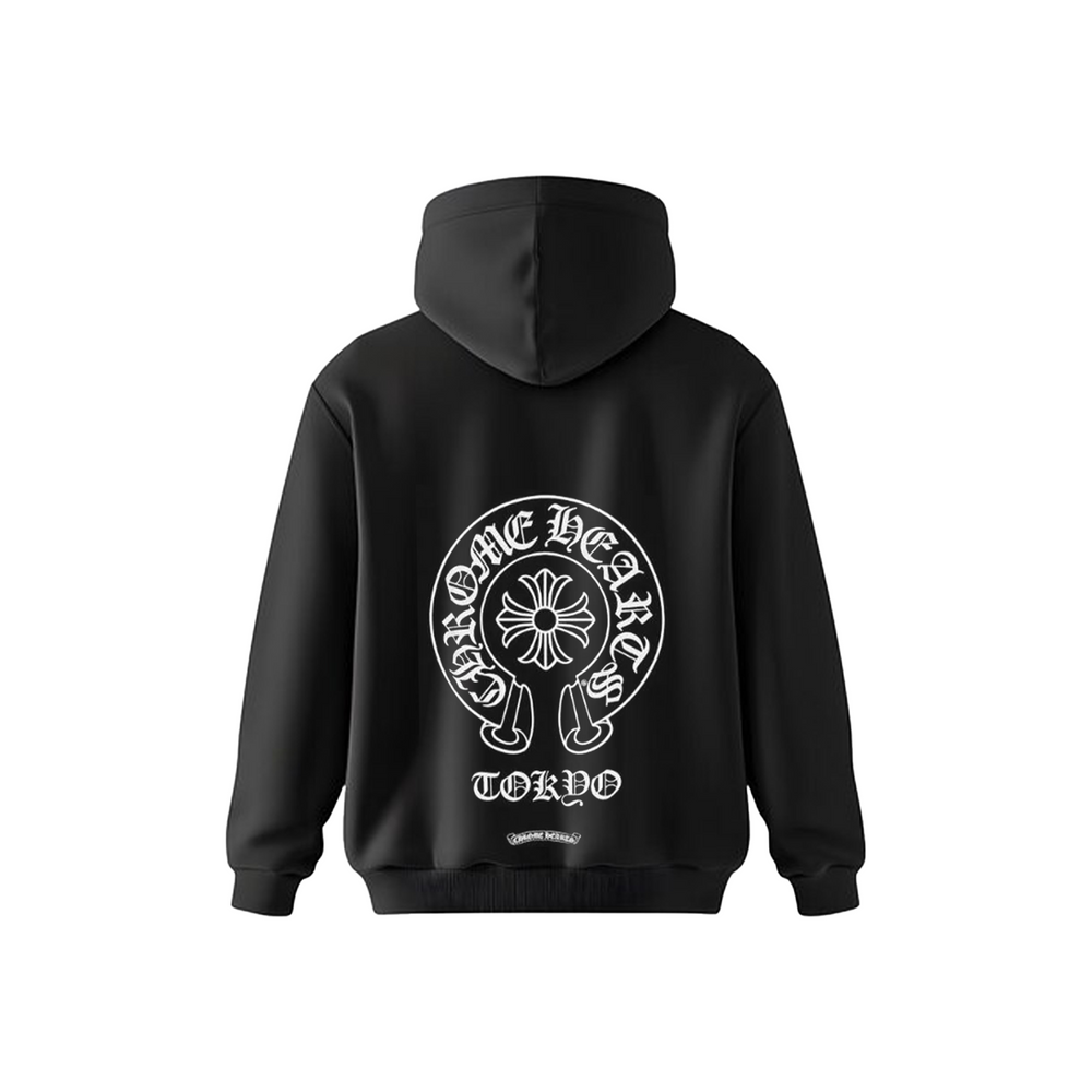 Chrome Hearts Tokyo Exclusive Horseshoe Hoodie Black (FW24)