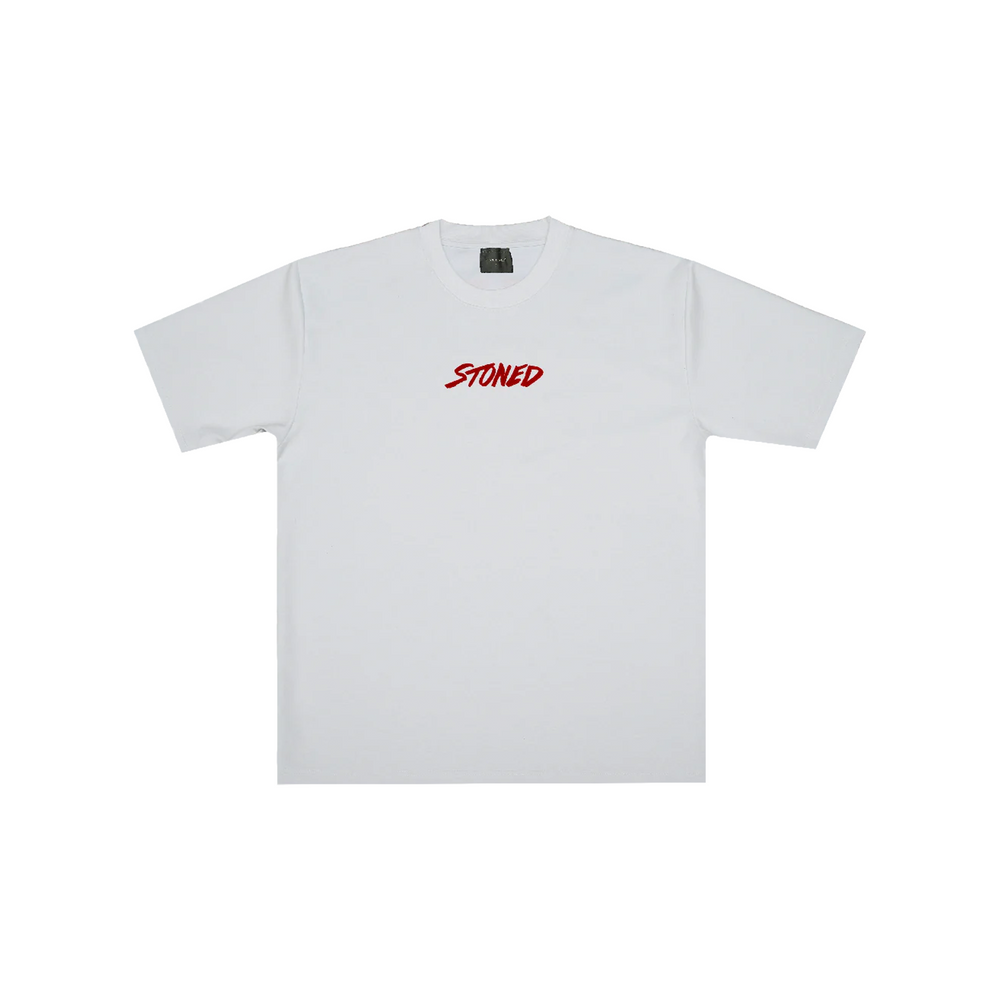 Stoned & Co ® Colours : Genetic Hexagon Tee White (FW24)