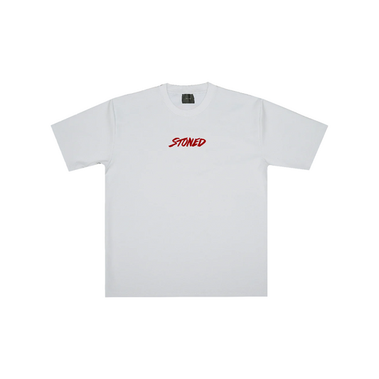 Stoned & Co ® Colours : Genetic Hexagon Tee White (FW24)