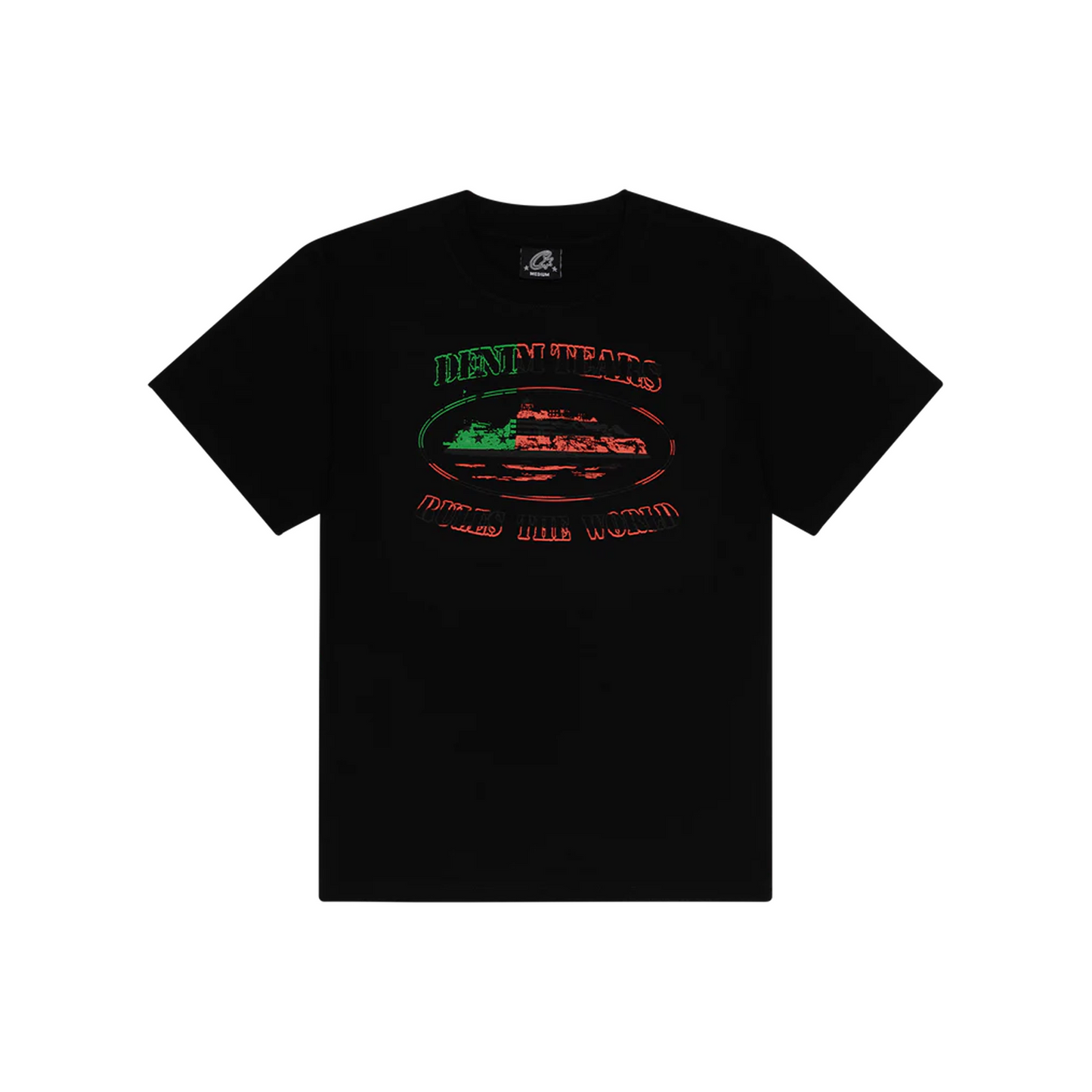 Corteiz x Denim Tears Cortears OG Alcatraz Tee Black (FW25)