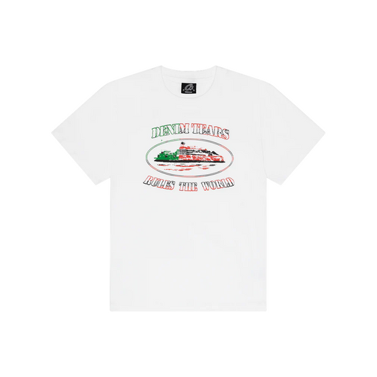 Corteiz x Denim Tears Cortears OG Alcatraz Tee White (FW25)