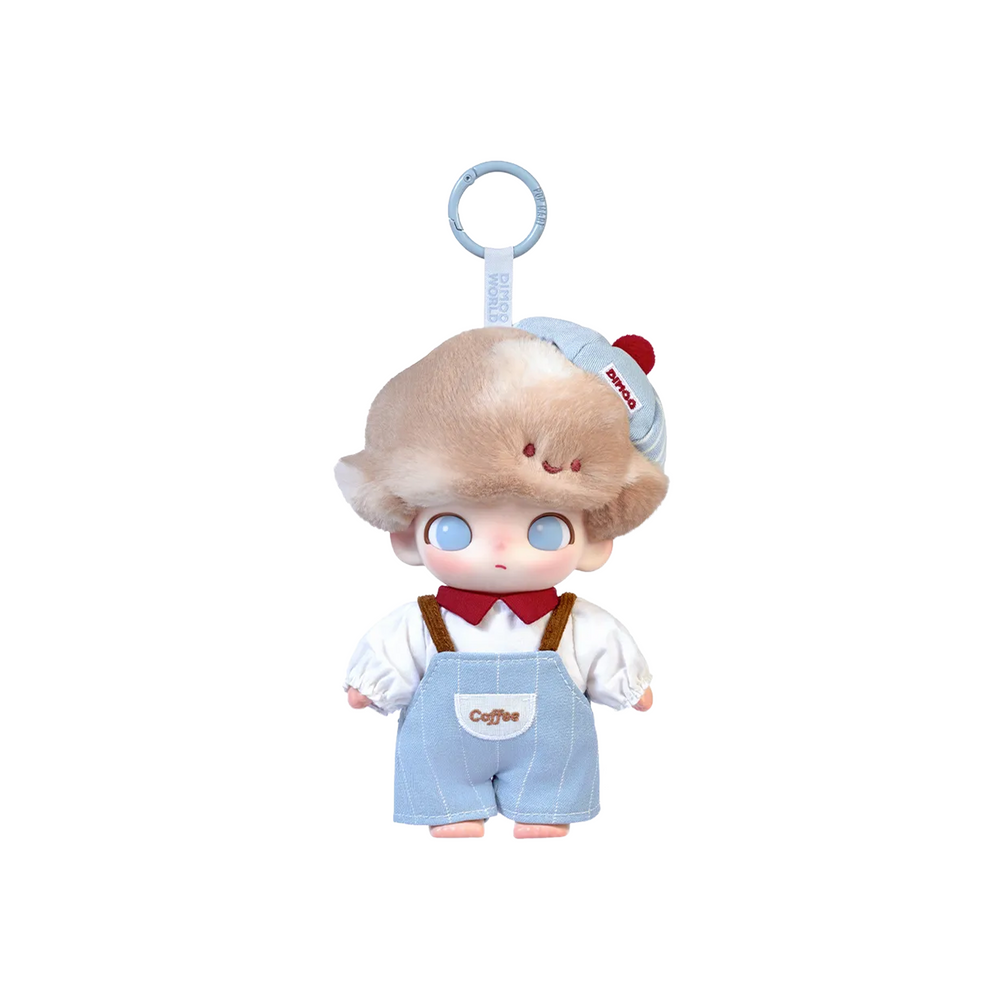 POP MART DIMOO Crush on Coffee Series - Vinyl Plush Blister Pack Keychain