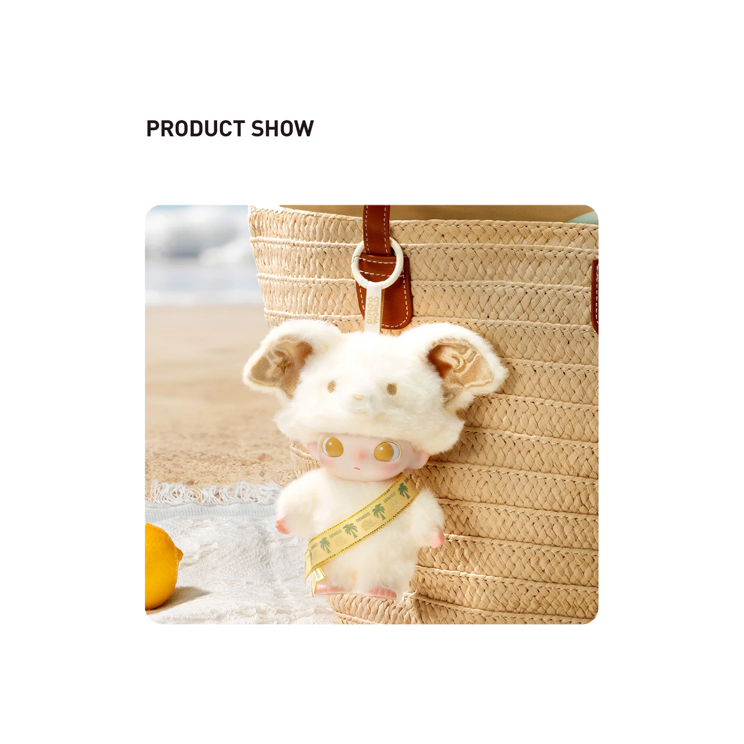 POP MART DIMOO ELEPHANT IN MOONLIGHT - Vinyl Plush Blister Pack Thailand Exclusive Keychain