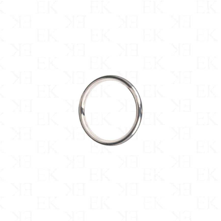 EK Collection Daily Titanium Ring Silver