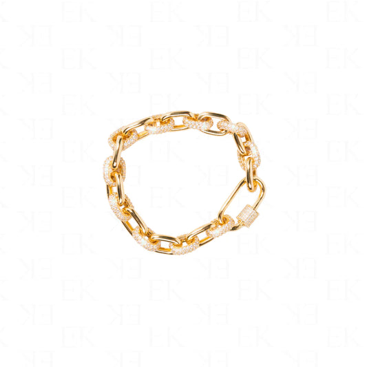 EK Collection Binding Links Bracelet Gold