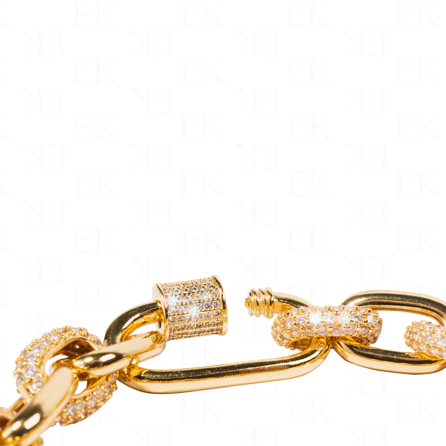 EK Collection Binding Links Bracelet Gold