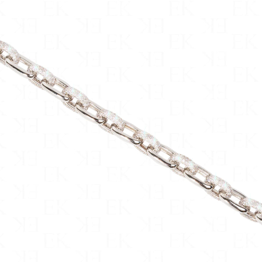 EK Collection Binding Links Bracelet Silver