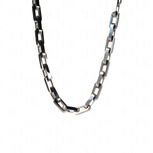 EK Collection Steel Necklace Silver