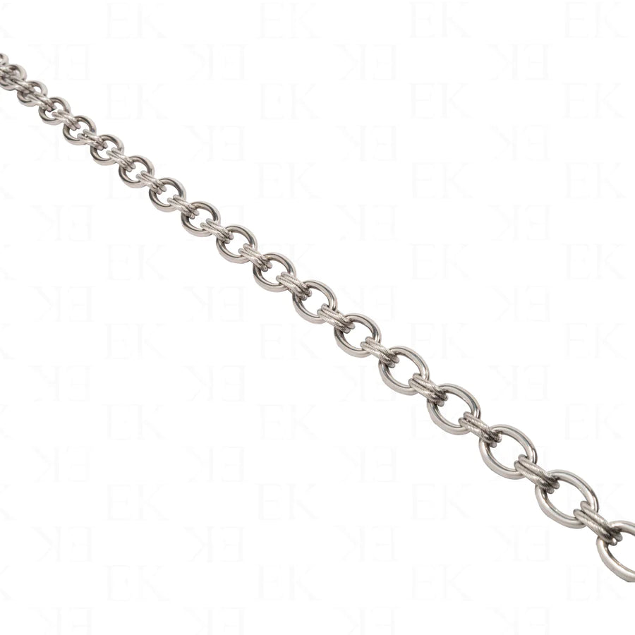 EK Collection Combination Stack Short Chain Silver