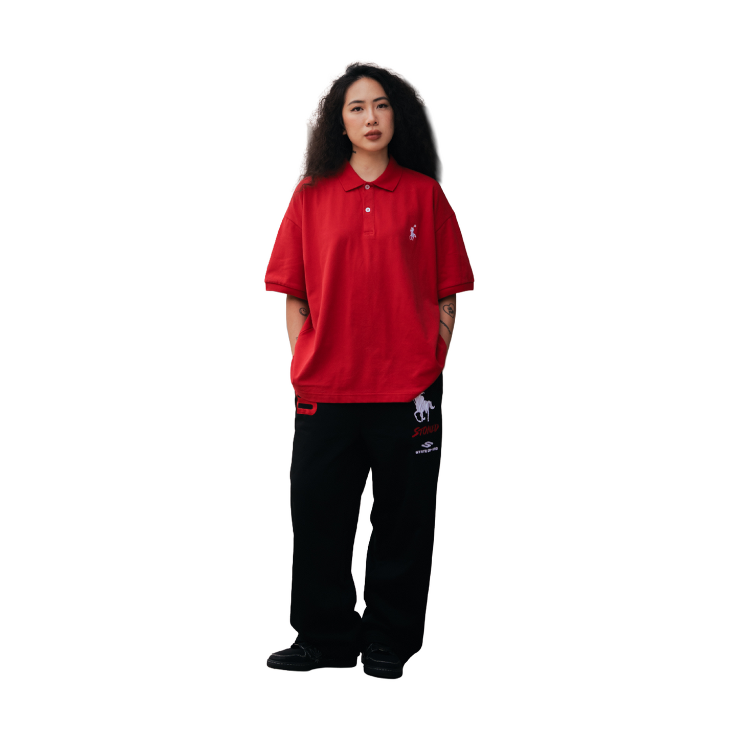 Stoned & Co ® Dark Horse: Classic Polo Red (SS26)