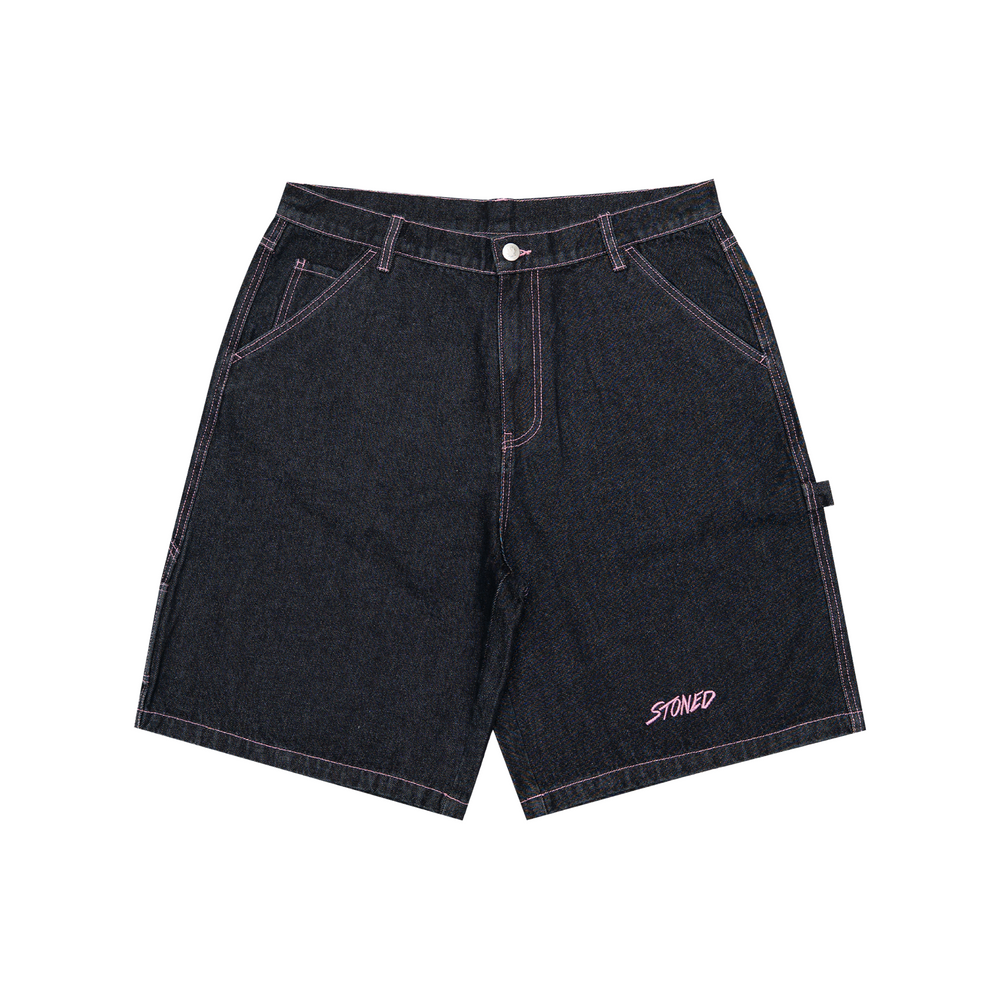Stoned & Co ® Dark Horse: Oversized Denim Jorts Navy (SS26)