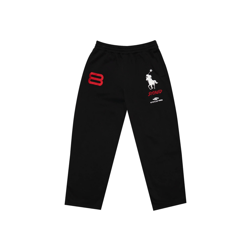 Stoned & Co ® Dark Horse : Polo Sweatpants Black (SS26)
