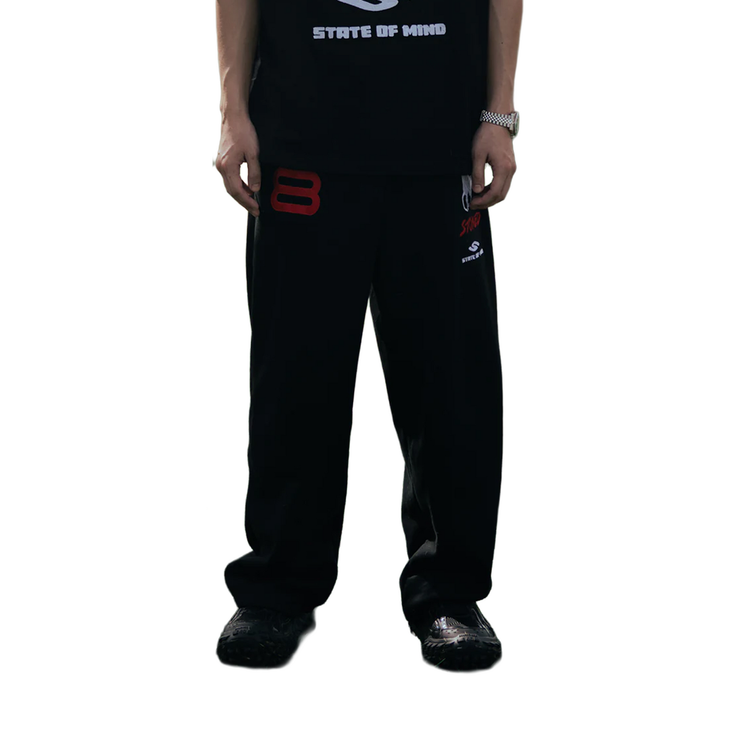 Stoned & Co ® Dark Horse : Polo Sweatpants Black (SS26)