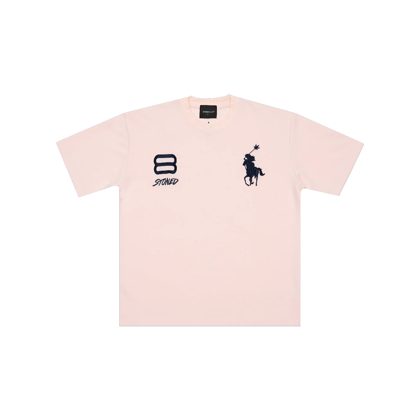 Stoned & Co ® Dark Horse : Polo Tee Pink (SS26)