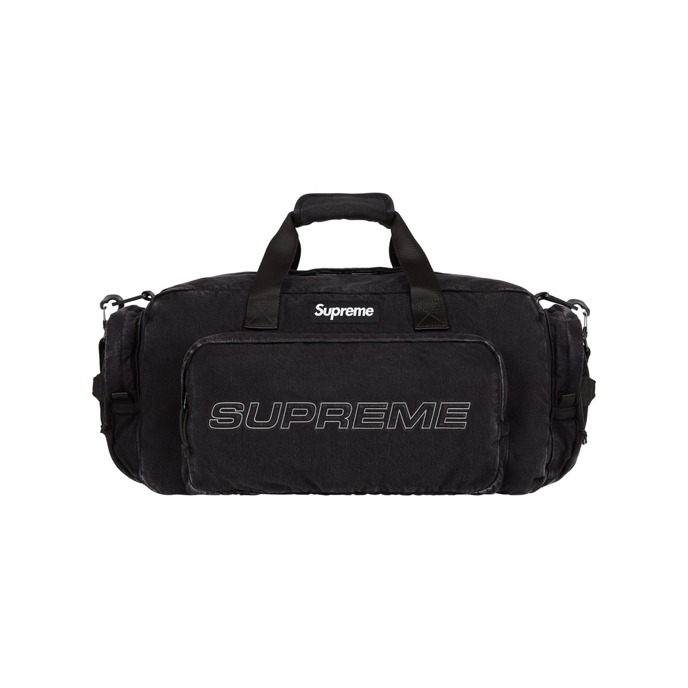Supreme Denim Duffle Bag Black (FW25)