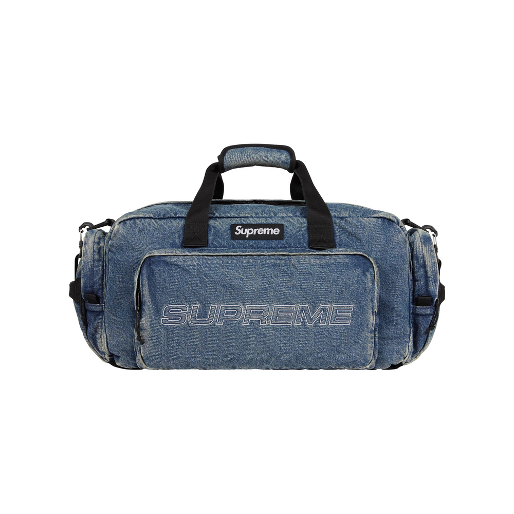 Supreme Denim Duffle Bag Washed Indigo (FW25)