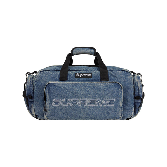 Supreme Denim Duffle Bag Washed Indigo (FW25)