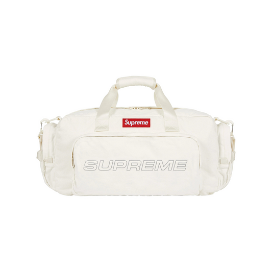Supreme Denim Duffle Bag White (FW25)