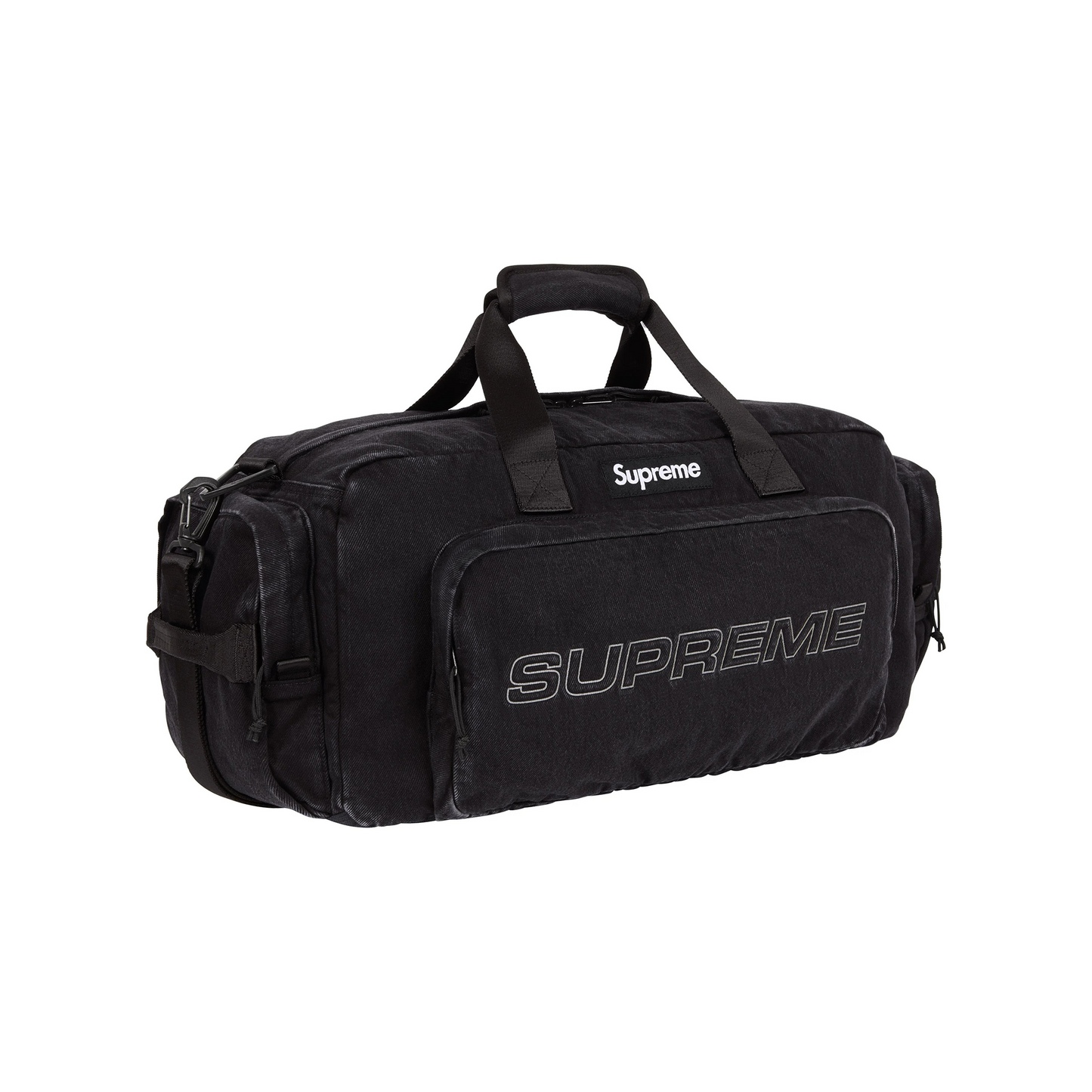 Supreme Denim Duffle Bag Black (FW25)