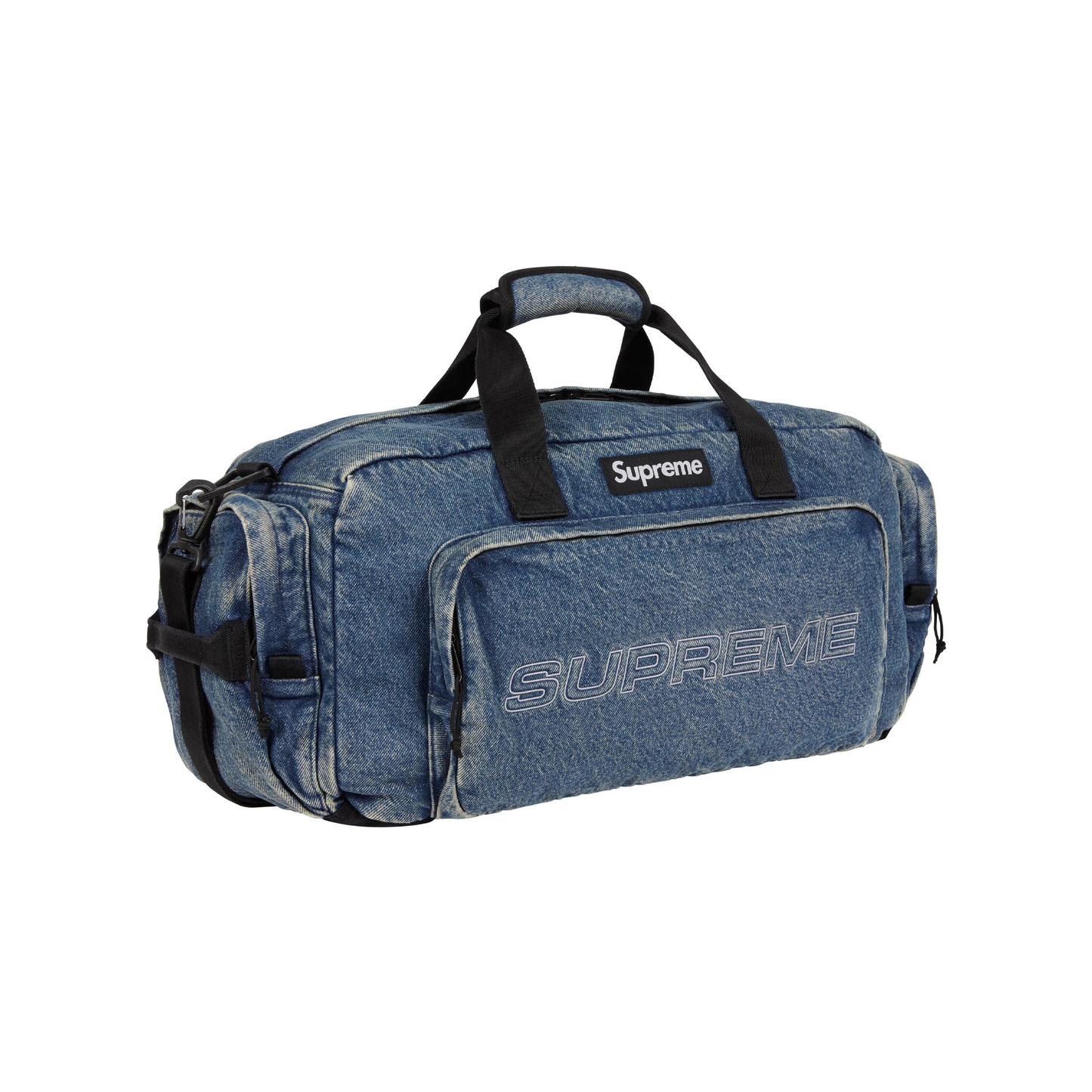 Supreme Denim Duffle Bag Washed Indigo (FW25)
