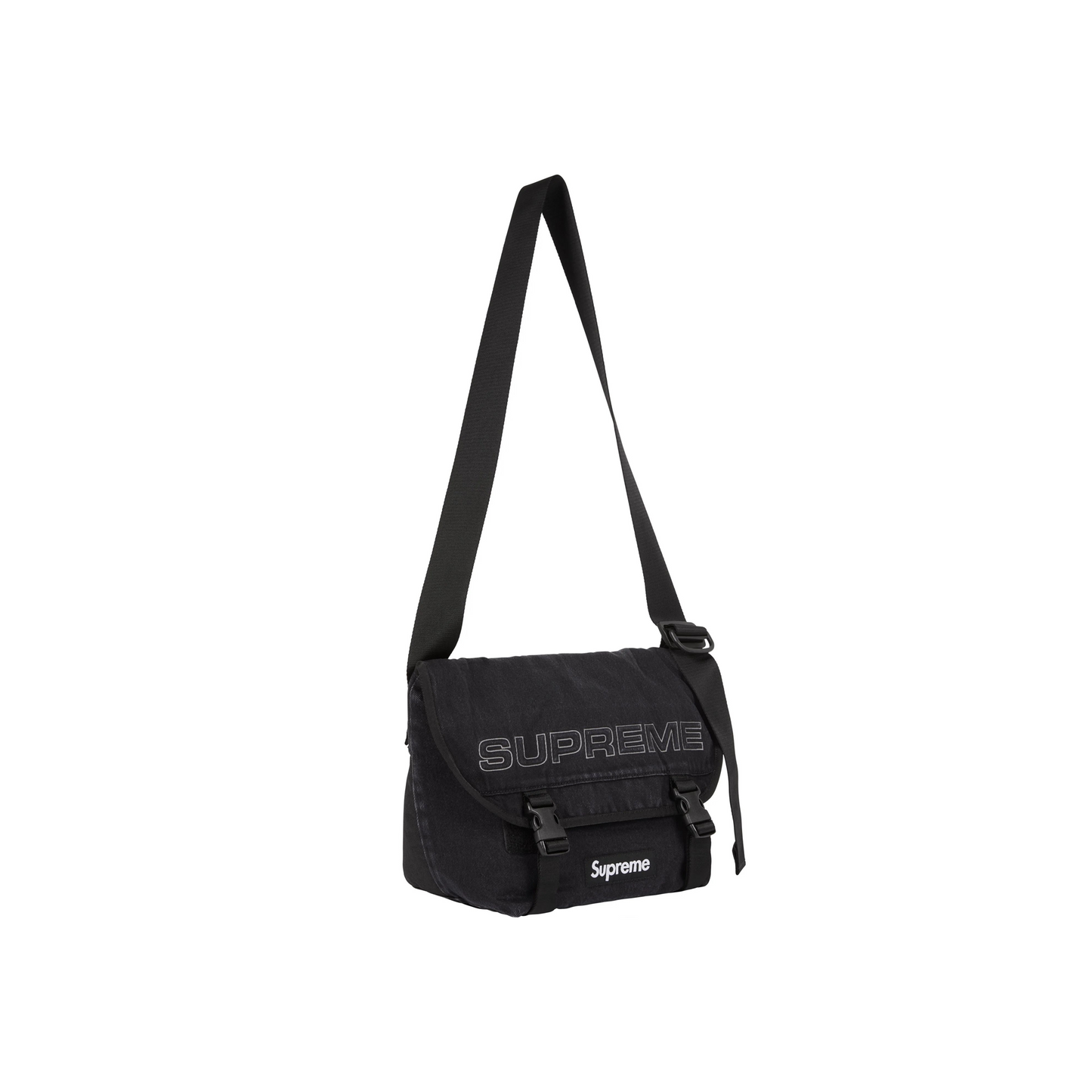 Supreme Denim Messenger Bag Black (FW25)