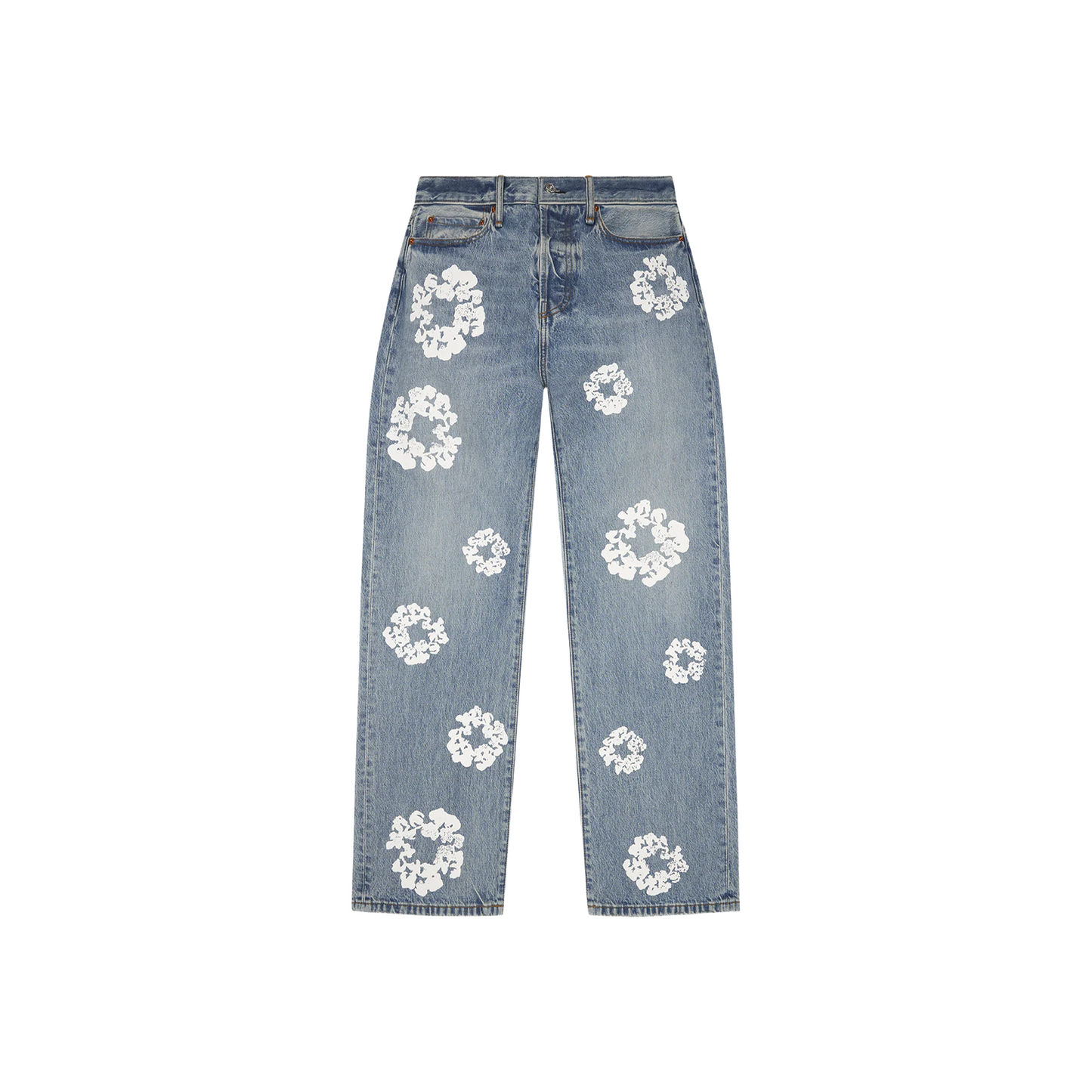Denim Tears Baggy Cotton Wreath Denim Pants Light Wash (FW25)