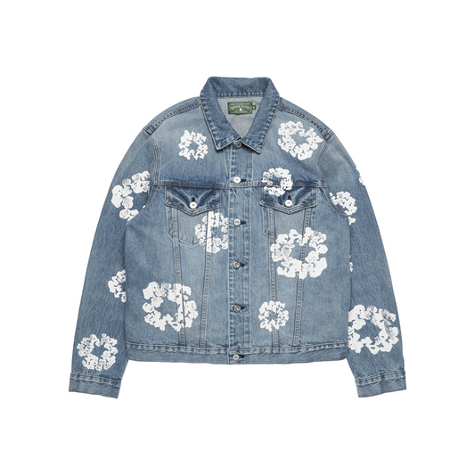 Denim Tears Cotton Wreath Denim Jacket Light Wash (FW25)