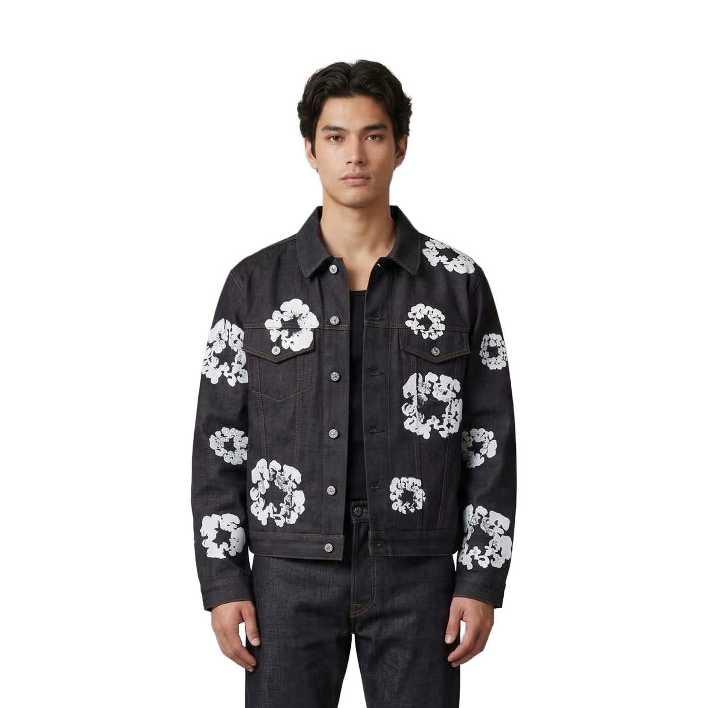 Denim Tears Cotton Wreath Denim Jacket Selvedge (FW25) – STEALPLUG KL