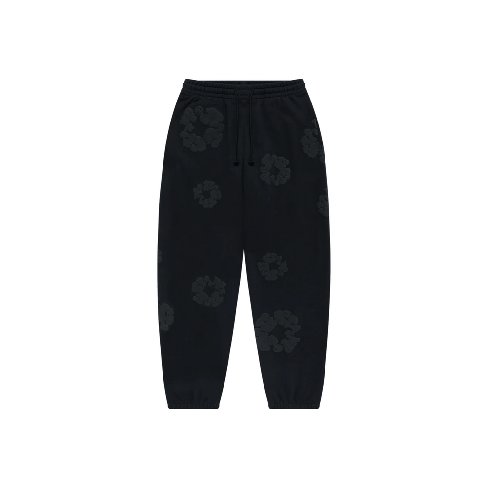 Denim Tears Cotton Wreath Sweatpants Black Monochrome (SS24)